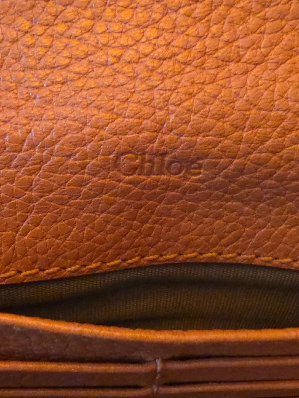 Chloe Paraty Terracota Vintage Continental LONG Wallet CLUTCH